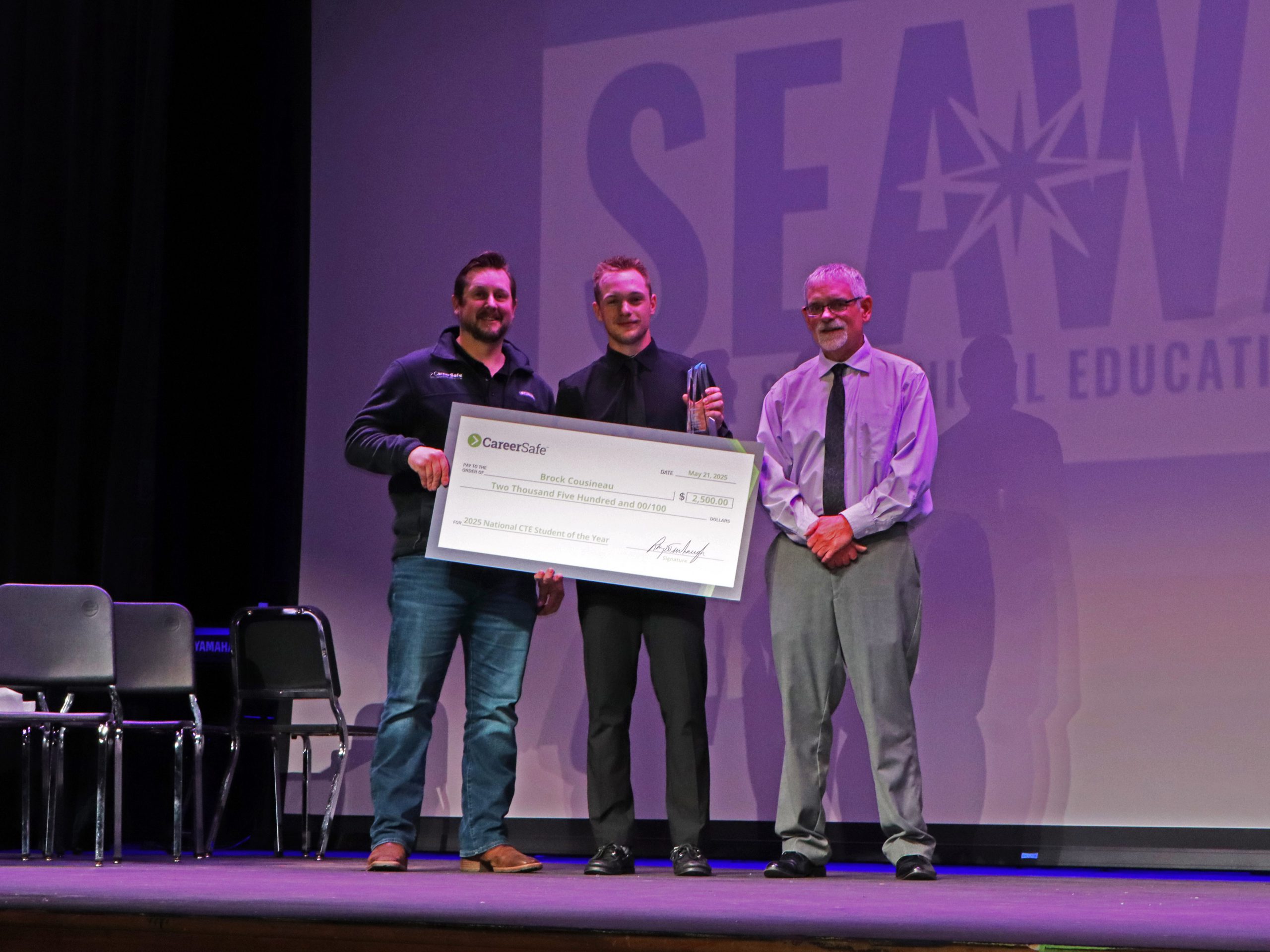 Seaway Tech Student Brock Cousineau Named 2025 National CTE Student of the Year by CareerSafe