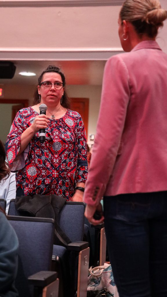 Missy West presenting 