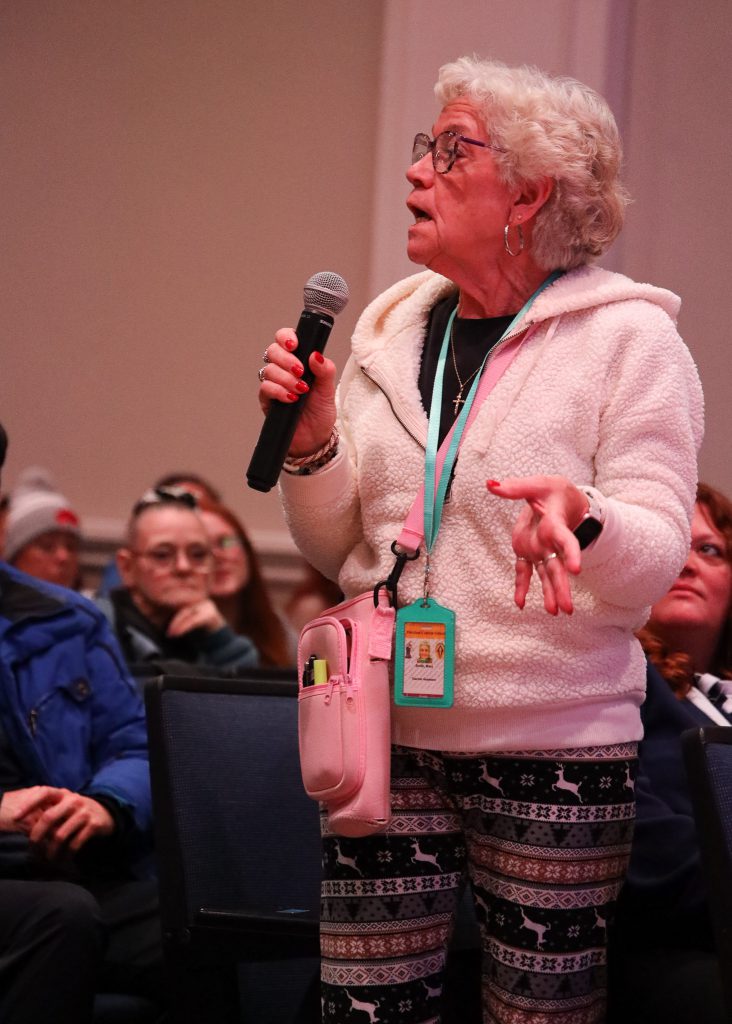 Missy West presenting 