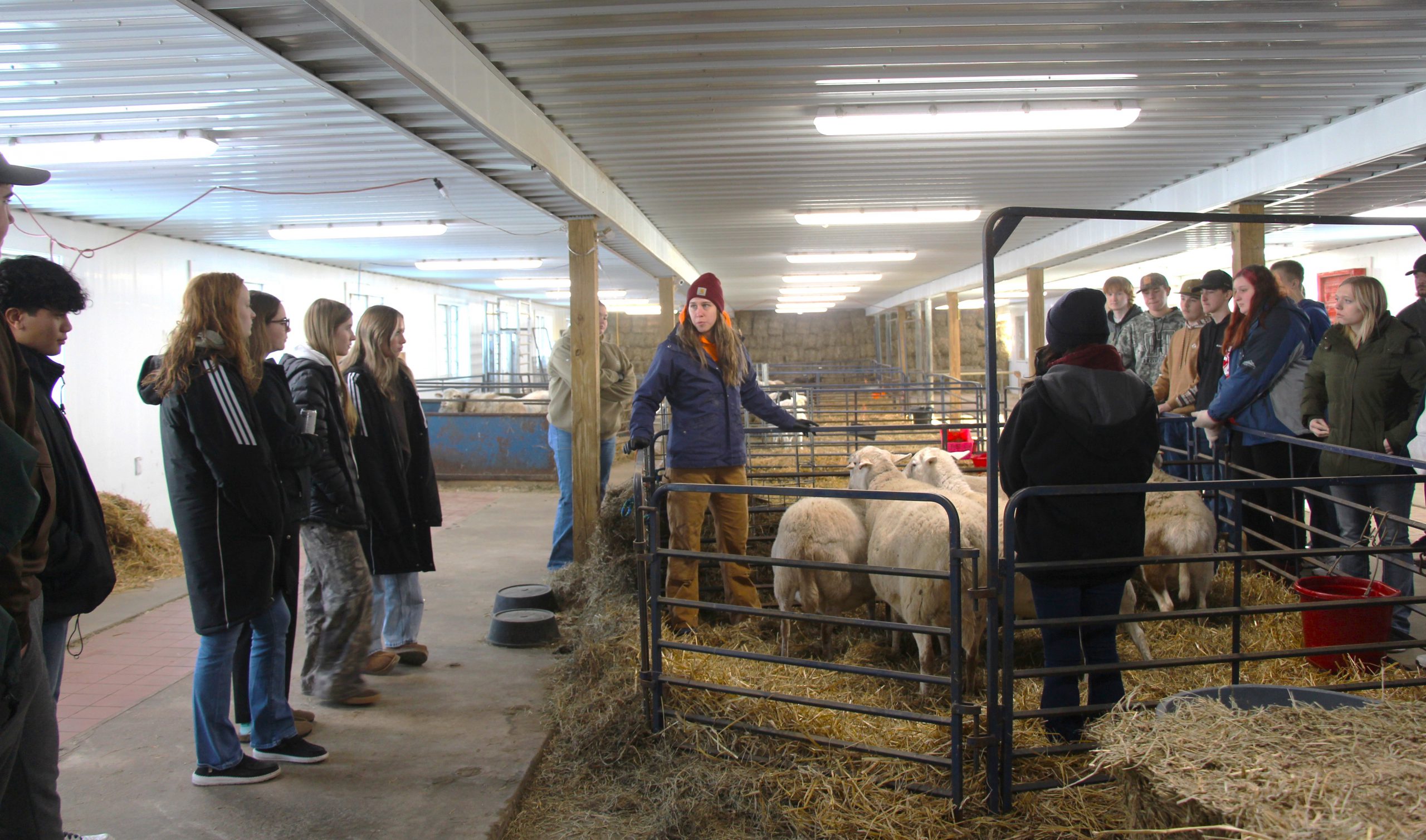 High School Students Visit Agricultural Studies Academy for Hands-On Learning Experience